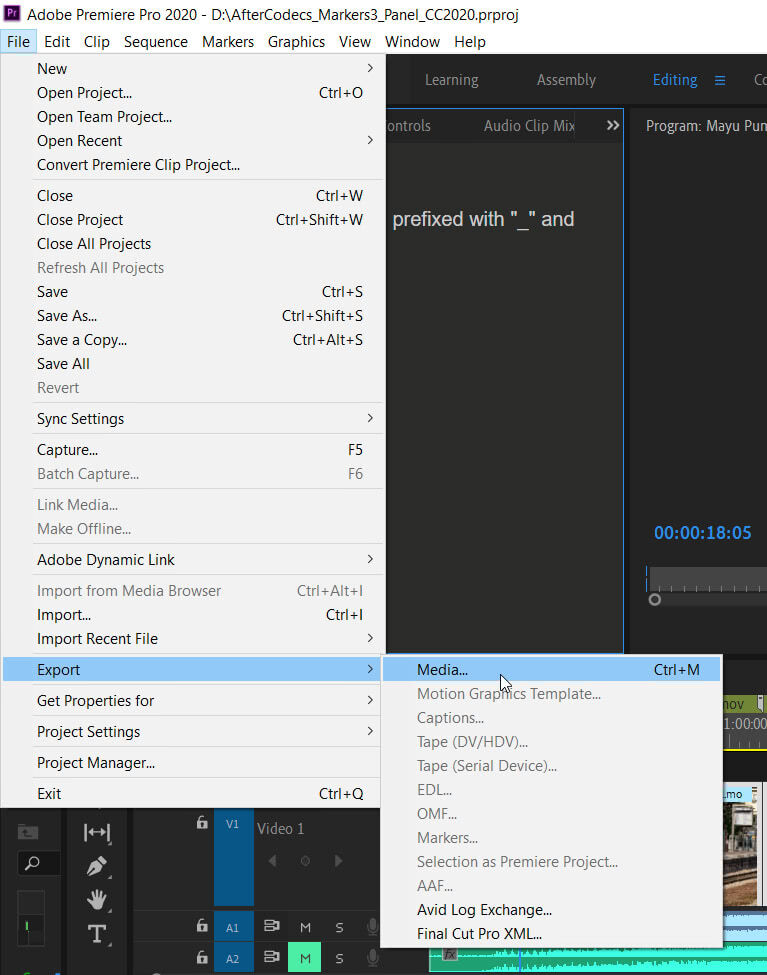 AfterCodecs MultiRender Panel Export