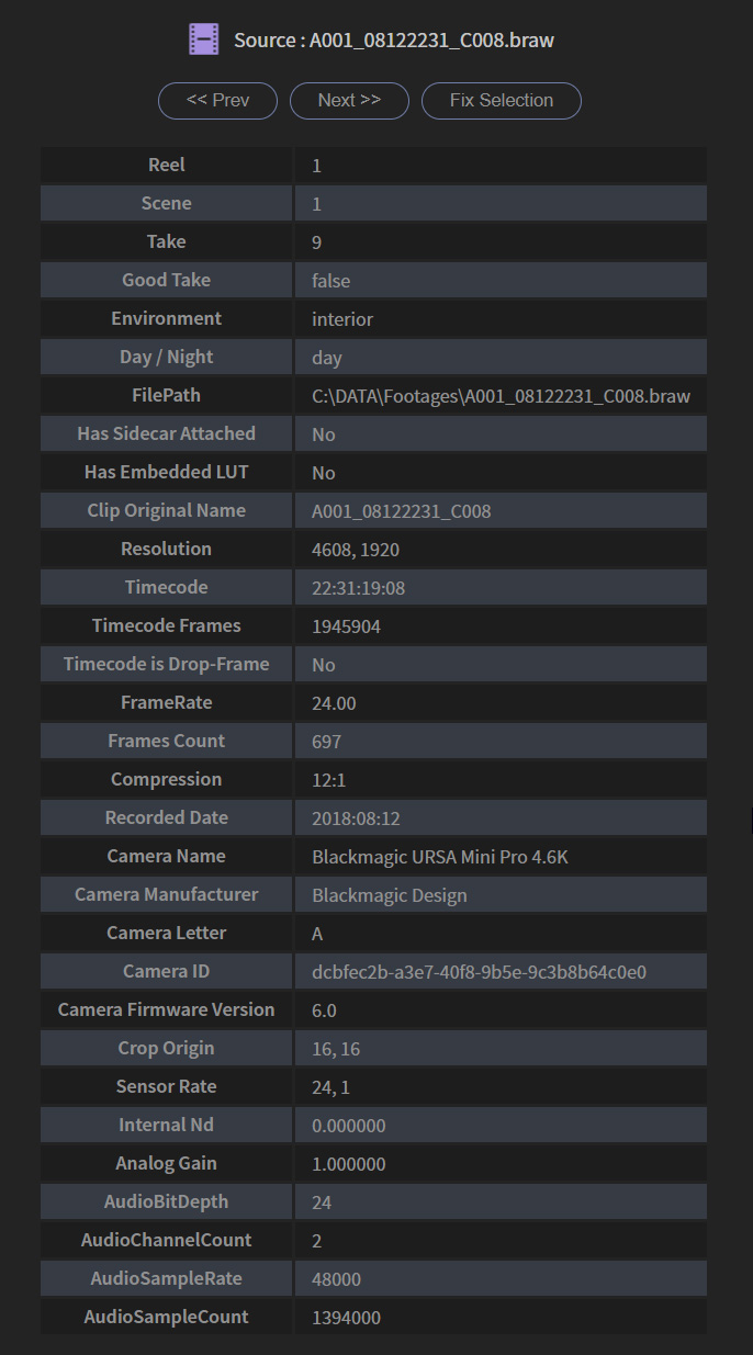 Autokroma BRAW Studio Metadata Panel Premiere Pro