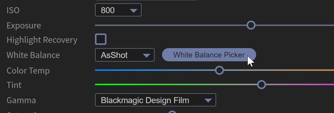 Autokroma BRAW Studio White Balance Picker From BRAW Studio Panel Premiere Pro