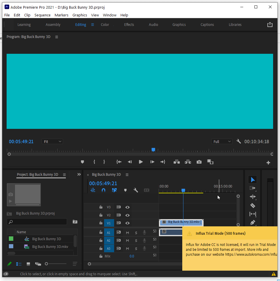 Influx_Adobe_Premiere_Pro_Windows_500_Frames_Trial_Not_Licensed